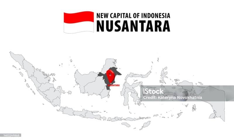 Indonesia Nusantaraの場所MAP